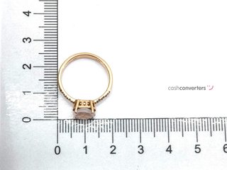 sortija oro 18k con piedra con cuarzo,diamante