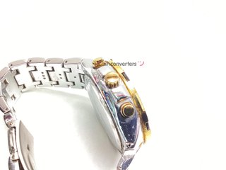 reloj pulsera caballero golden hour analógico-digital caballero tachymeter bicolor