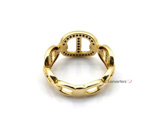 sortija oro 18k con piedra con circonita t. 17 (18,16 mm)