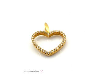 colgante oro 18k con piedra con diamante