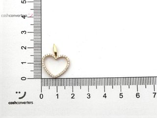 colgante oro 18k con piedra con diamante