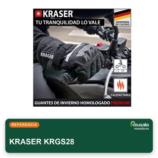KRASER KRGS28 guantes moto calefactables invierno