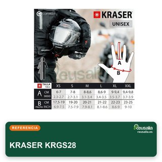 KRASER KRGS28 guantes moto calefactables invierno