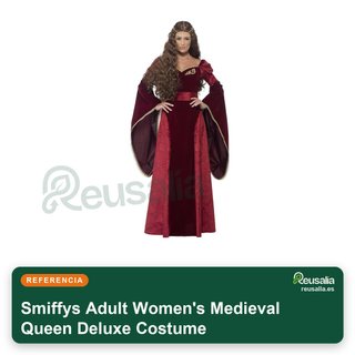 Smiffys disfraz medieval reina deluxe mujer talla S