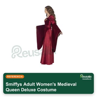 Smiffys disfraz medieval reina deluxe mujer talla S