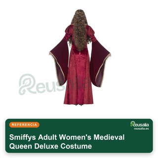 Smiffys disfraz medieval reina deluxe mujer talla S