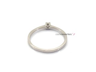 sortija oro 18k con piedra con diamante