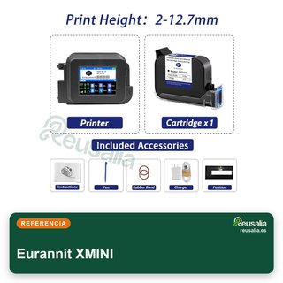 Eurannit XMINI impresora portátil tinta rápida