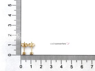 pendientes oro 18k con piedra con diamante