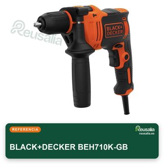 BLACK+DECKER Taladro martillo BEH710K-GB 710W