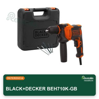 BLACK+DECKER Taladro martillo BEH710K-GB 710W