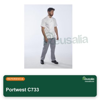 Portwest C733 chaqueta chef unisex bolsillo