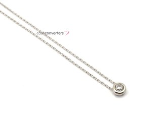 gargantilla oro 18k con piedra con circonita 21cm