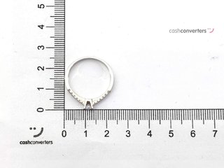 sortija oro 18k con piedra con circonita