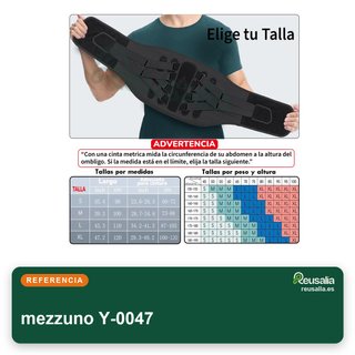Faja Lumbar Mezzuno Soporte Biónico XL