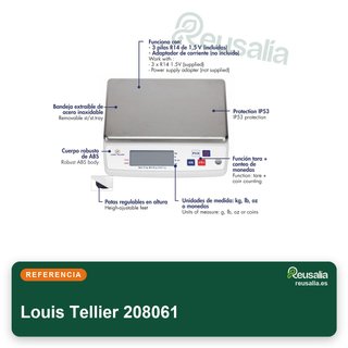 Louis Tellier balanza electrónica cocina 10kg