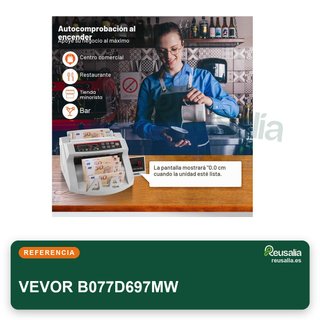 VEVOR B077D697MW contador billetes 1000/min UV