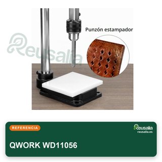 QWORK máquina punzonadora y repujadora cuero