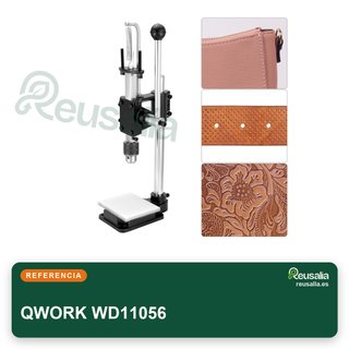 QWORK máquina punzonadora y repujadora cuero