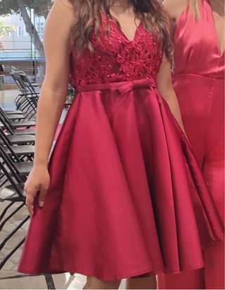 Vestido de fiesta rojo para eventos