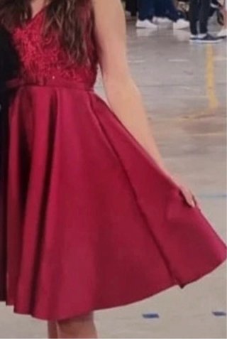 Vestido de fiesta rojo para eventos