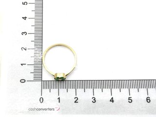 anillo oro 18k con piedra con circonita