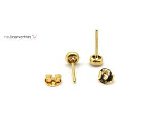 pendientes oro 18k con piedra con circonita