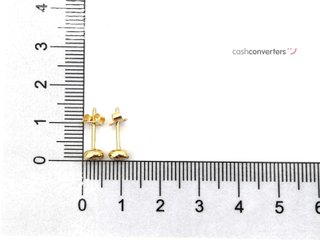 pendientes oro 18k con piedra con circonita