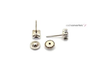 pendientes oro 18k con piedra con circonita