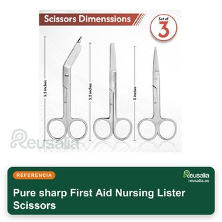 Safety First Aid tijeras acero inoxidable 13 cm