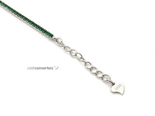 pulsera plata 925mm con piedra con circonita