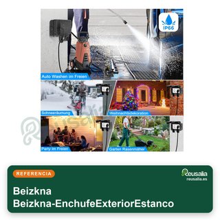 Enchufe exterior impermeable IP66 doble