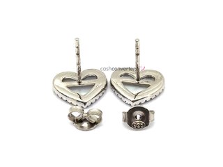 pendientes plata 925mm con piedra con circonita