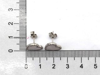 pendientes plata 925mm con piedra con circonita