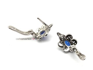 pendientes plata 925mm con piedra
