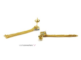 pendientes plata 925mm con piedra con circonita