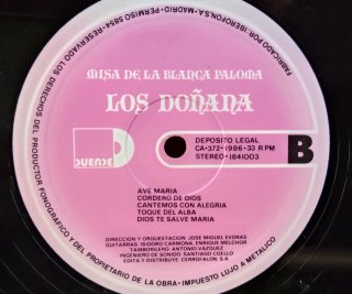 LP Misa de la Blanca Paloma - Los Doñana