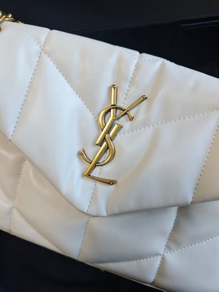 Bolso YSL Loulou Puffer Blanco Piel Suave