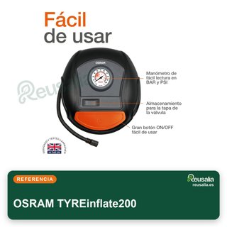 OSRAM TYREinflate200 compresor portátil aire