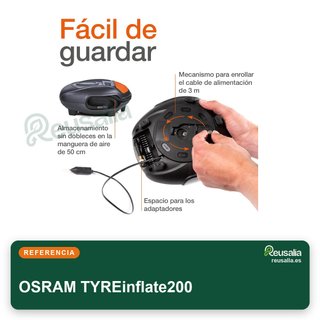 OSRAM TYREinflate200 compresor portátil aire