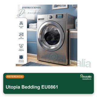 Utopia Bedding edredón acolchado 220x240 gris