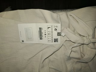 Pantalón Zara Beige Ancho