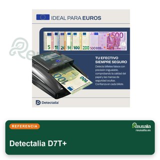 Detectalia D7T detector billetes falsos divisas