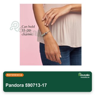 Pandora pulsera rígida plata 590713-17