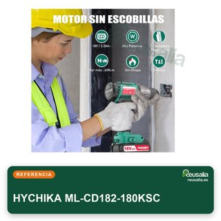 HYCHIKA taladro atornillador batería brushless