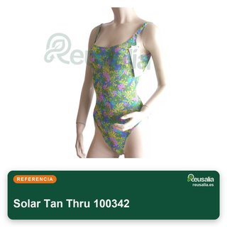 Solar Tan Thru bañador 100342 verde talla 38