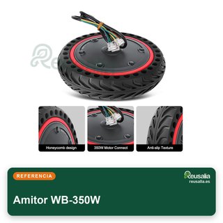 Ruedas macizas motor para Xiaomi scooter