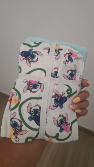 Set 2 Asciugamani Disney Stitch Natale