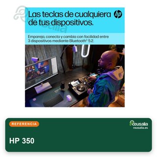 HP 350 teclado inalámbrico compacto negro