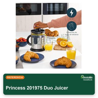 Princess 201975 Duo Juicer exprimidor cítricos